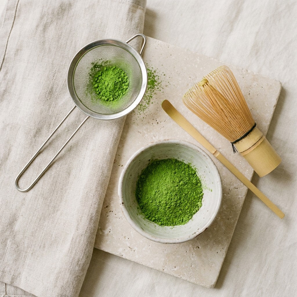 The Satori Making Kit — whisk, scoop, sifter and bowl